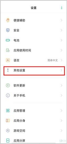 其他设置如何进行？